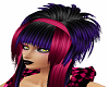 black pink emo hair