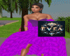 roses purple dress