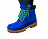 Med Blue Lt Lace Boots F