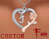 FUN Heart & J necklace