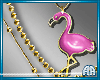 Necklace Gold Flamingo