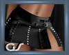 GS Black Leather Skirt