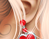 VDay Red Earring