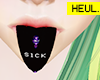 Sick tongue girl