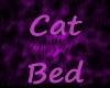 Purple furr kitty bed