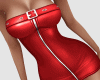 CA Red Leather Dress