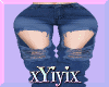 {Y} RIPPED JEANS
