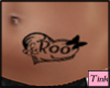 F - Roo Heart tattoo