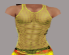 Netted Tank Top Yellow