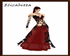 Autum black + Red dress
