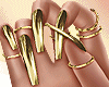 Gold Gipsy Nails