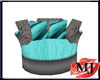 Private chat chair teal