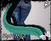 ! Kitty Tail Teal 2Tone