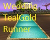 Wedding TealGold Runner