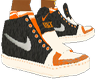 Gray Orange White Nikes