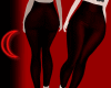 ☾ Latex pants up red