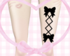 black leg bow/ ribbon <3