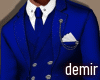 [D] Velvet blue suit