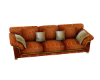 Orange Leather Sofa