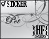 }HF{ Pet Sticker