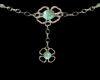 Silver Necklace-Gems