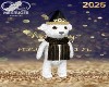 NEW YEARS BEAR WHITE