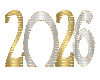 Gold/Silver 2026 Sign