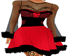 {D}Red Black Dress