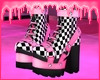 P! Chess Shoes - Pink