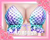 ☾ Mermaid  Ruffle Top