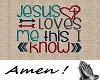 Jesus Loves Me Bibs (M)