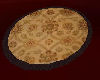 Gold and Brown round rug