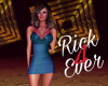 BLUE WEAVE MINIDRESS