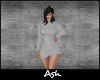 Ash. Grey Sweater Dress