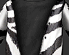 Zebra Open Jacket Black