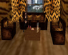 cozy tiger sofa set