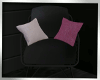 Blk+Pillows Arm Chair