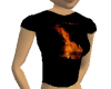 flaming fire shirt