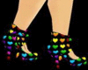rave rainbow heart heels