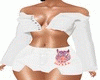 WHITE PURR SKIRT-V1