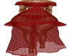 Red Lace Ruffle Sheer Dr