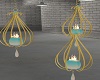 Aqua Ombre Lanterns