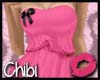 *chibi* PinkDressBlkBow