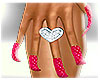 YP' Nails motif heart