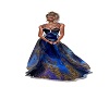 blue n gold gown