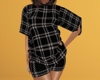 Black PJs Plaid Med (F)