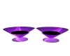 Purple swirl glass chair