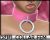 +KM+ PVC Collar Pink