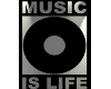MUSIC IS LIFE STICKER