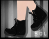!S_Kpop'Boots . Black